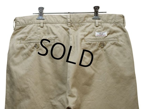 画像5: 【ラルフローレン】【ベージュ】【クラシックチノ】チノパンツ【コットンパンツ】【34X30】  (5)