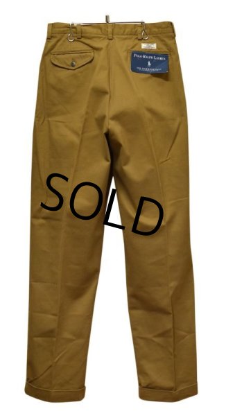 画像4: 【新品未使用】【ラルフローレン】POLO RALPH LAUREN【マスタード】HAMMOND PANTS【２タック】【コットンパンツ】【34×34】  (4)