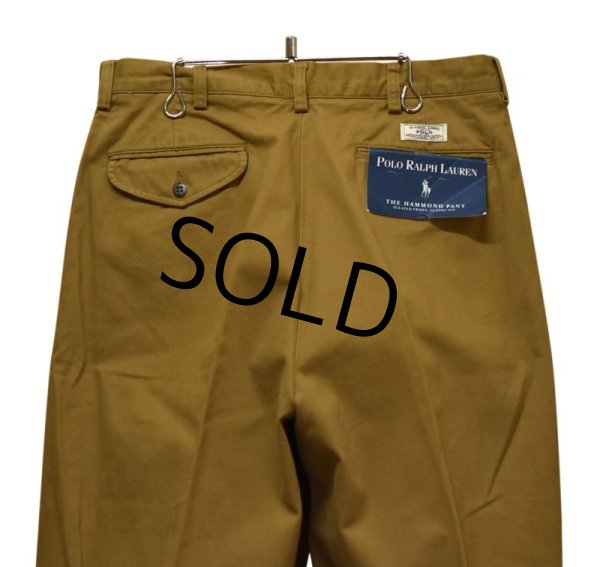 画像5: 【新品未使用】【ラルフローレン】POLO RALPH LAUREN【マスタード】HAMMOND PANTS【２タック】【コットンパンツ】【34×34】  (5)