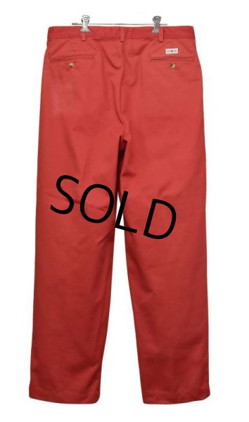 画像4: 【ラルフローレン】POLO RALPH LAUREN【赤】【２タック】【コットンパンツ】【34×30】  (4)