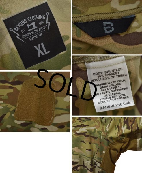 画像2: 【ほぼ未使用】USA製【Beyond】ビヨンド【A5】【マルチカム】【Roman Shirt】コンバットシャツ【サイズＸＬ】  (2)