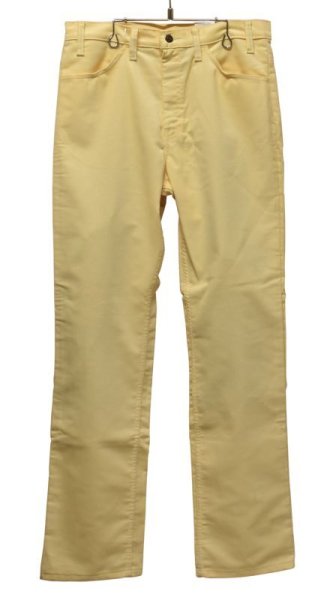 画像2: 【デッドストック】【USA製】【LEVI'S】【リーバイス】【519】【ライトイエロー】【コーデュロイパンツ】【34X33】  (2)