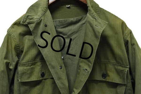 画像4: 【40's】【ビンテージ】米軍実物【M-43】【13スターボタン】【HBT】ジャケット【カバーオール】【38R】  (4)