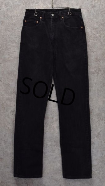 画像2: 【ビンテージ】【LEVI'S】リーバイス【505】【黒】ブラックデニム【32ｘ34】  (2)