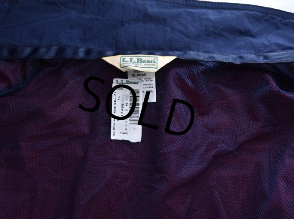 画像4: 【デッドストック】USA製【L.L.Bean】ＬＬビーン【赤ｘ紺】【windy ridge jacket】バギーズジャケット 【サイズＸＬ】  (4)