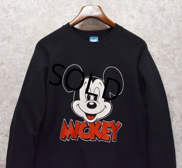 画像4: 【USA製】【ビンテージ】【ウォルトディズニー】ミッキーマウス【黒】【スウェット】【サイズXL】  (4)