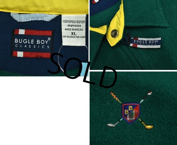画像2: 【ビンテージ】【BUGLE BOY】【緑】【フルジップ】【フリースジャケット】【サイズＸＬ】  (2)