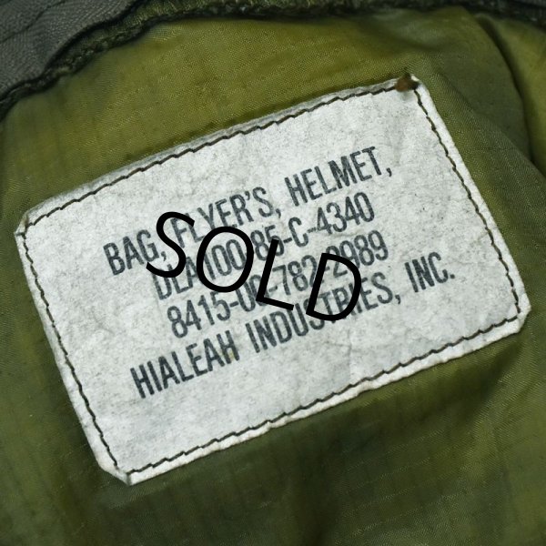 画像2:  80's【ビンテージ】【米軍実物】【USAF】ワッペン付き【ヘルメットバッグ】  (2)