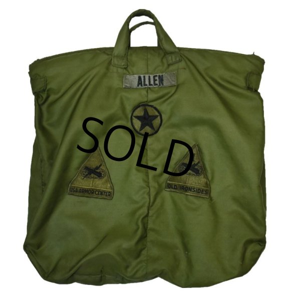 画像5:  80's【ビンテージ】【米軍実物】【USAF】ワッペン付き【ヘルメットバッグ】  (5)