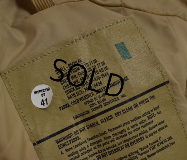 画像2: デッドストック【米軍実物】U.S.ARMY【ECWCS】【デザートカモ】【ゴアテックスパーカー】【Ｓ-Ｒ】  (2)