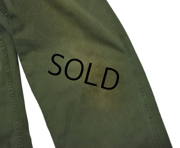 画像6: 40's【ビンテージ】【米軍実物】U.S.ARMY【M43】13スターボタン【HBTパンツ】【W36程度】   (6)