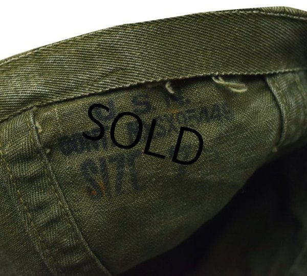 画像2: 40's【ビンテージ】米軍実物【U.S.NAVY】【USN】【N-3】【HBTキャップ】サイズ 7 1/4【57ｃｍ程度】  (2)