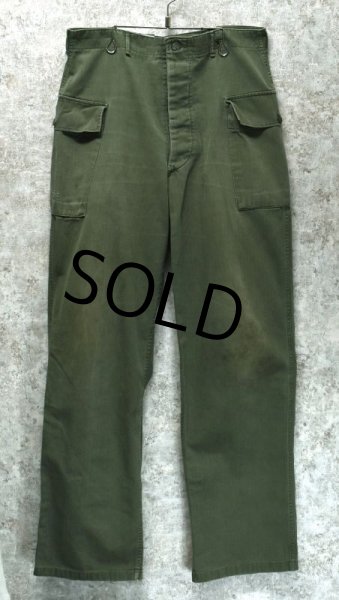 画像3: 40's【ビンテージ】【米軍実物】U.S.ARMY【M43】13スターボタン【HBTパンツ】【W36程度】   (3)