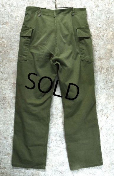 画像4: 40's【ビンテージ】【米軍実物】U.S.ARMY【M43】13スターボタン【HBTパンツ】【W36程度】   (4)