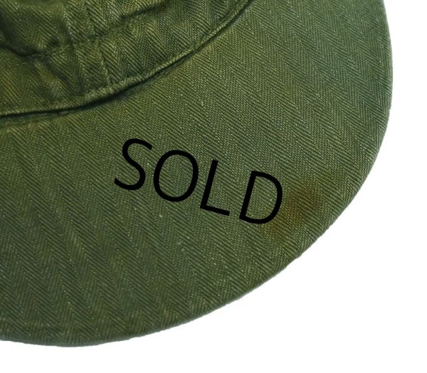 画像5: 40's【ビンテージ】米軍実物【U.S.NAVY】【USN】【N-3】【HBTキャップ】サイズ 7 1/4【57ｃｍ程度】  (5)