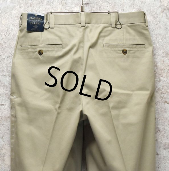 画像5: 【新品未使用】【ブルックスブラザーズ】アドバンテージチノ【ELLIOT】【２タック】【ベージュ】【コットンパンツ】【スラックス】【34ｘ32】  (5)