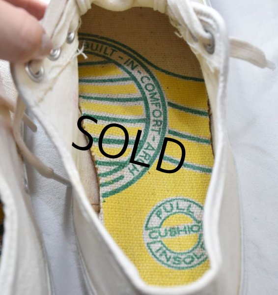 画像2: 70's【ビンテージ】【USA製】【サイドステッチ】【キャンバススニーカー】【25cm程度】  (2)
