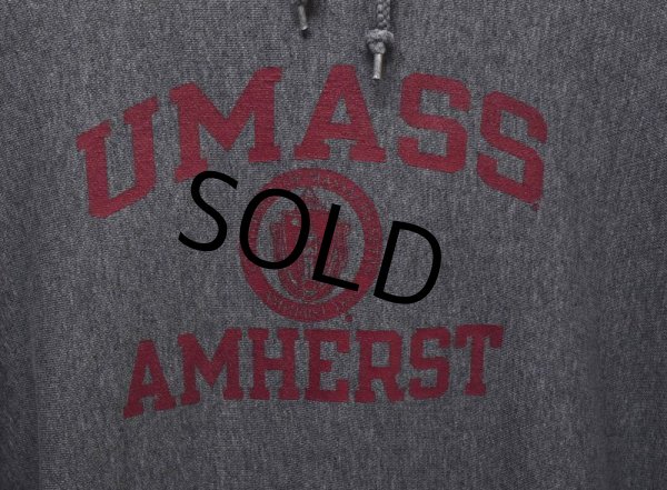画像3: 【チャンピオン】【リバースウィーブ】【チャコールグレー】【UMASS AMHERST】マサチューセッツ大学【カレッジパーカー】【サイズL】  (3)