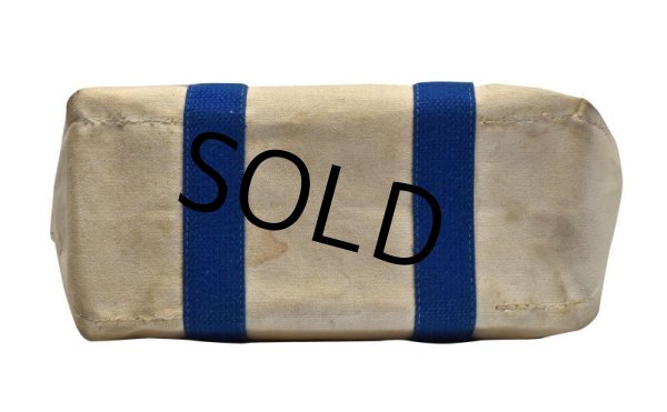 画像5: 【ビンテージ】【L.L.bean】【L.L.ビーン】【白×青】【レザーハンドル】【キャンバストートバッグ】  (5)