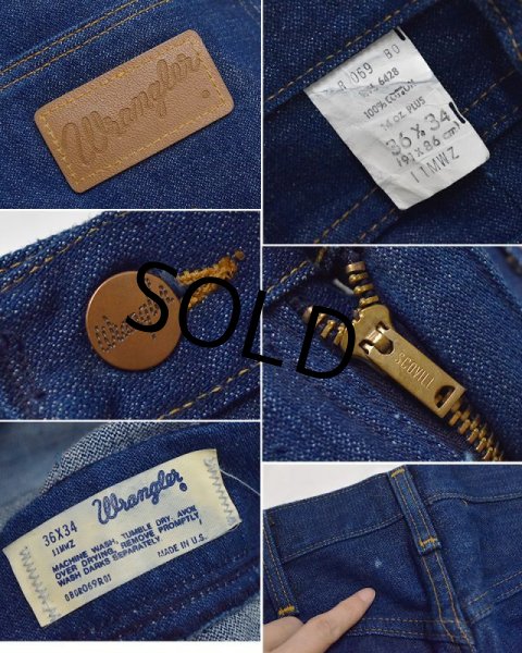 画像3: 程度良好【USA製】ビンテージ【ラングラー】【wrangler】【11MWZ】【デニムパンツ】【W36】  (3)