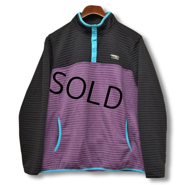 画像1: 【L.L.bean】L.L.ビーン【womens】【エアーライト・ニット・プルオーバー】【ヘザーグレーｘライラック】【レディースＸＬ】  (1)