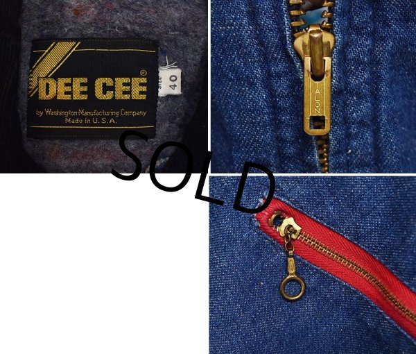 画像2: 【USA製】【ビンテージ】【DEE CEE】【ブランケット裏地付き】【デニムジャケット】【サイズ40】  (2)