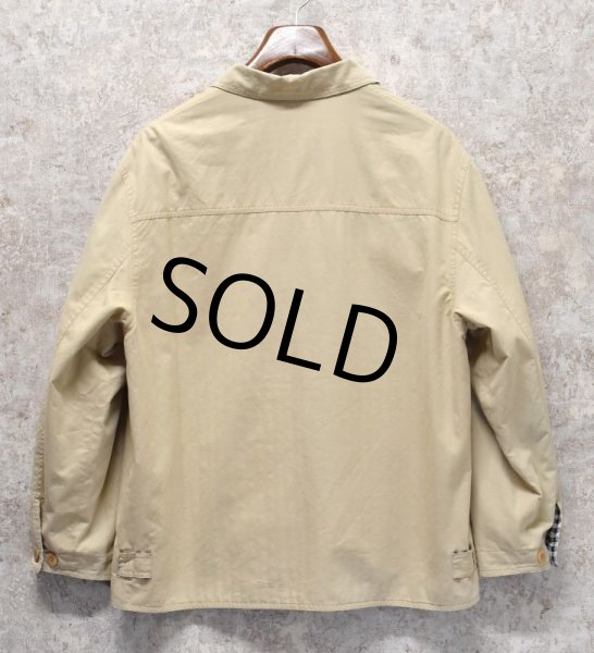 画像3: 【フランス製】ビンテージ【NEWMAN】【ベージュｘギンガムチェック】【リバーシブル】【レディース】【ジップアップブルゾン】【42Ｆ】  (3)