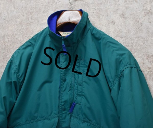 画像4: 【USA製】【ビンテージ】【L.L.Bean】LLビーン【エメラルドx青】【バギーズジャケット】【サイズM】  (4)