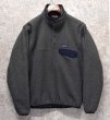 画像1: 【パタゴニア】patagonia【グレー×紺】シンチラフリース【スナップＴ】プルオーバー 25580【サイズＸＳ】  (1)