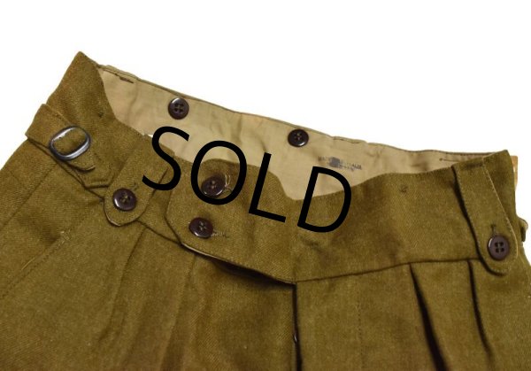 画像5: 程度良好！【ビンテージ】【オーストラリア軍】【ブラウン】バトルドレス【ウールトラウザーズ】グルカパンツ【W31-32】  (5)