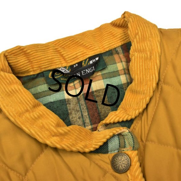画像3: 【イングランド製】【ビンテージ】【Classics】【マスタード】チェック裏地【キルティングベスト】【XS】  (3)