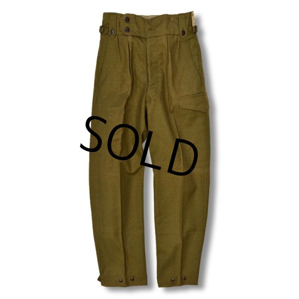 画像4: 程度良好！【ビンテージ】【オーストラリア軍】【ブラウン】バトルドレス【ウールトラウザーズ】グルカパンツ【W31-32】  (4)