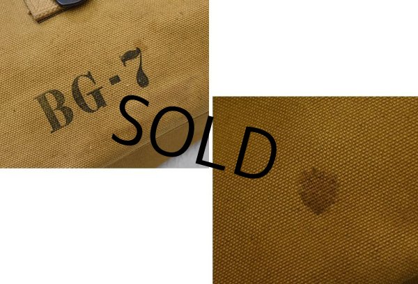 画像5: 1930's【ビンテージ】ww2【米軍実物】【U.S.ARMY】BG-7【シグナルコープ】ステンシル入り【キャンバス】ショルダーバッグ   (5)