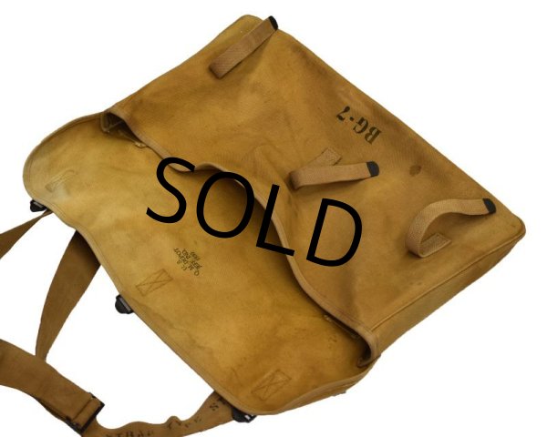 画像7: 1930's【ビンテージ】ww2【米軍実物】【U.S.ARMY】BG-7【シグナルコープ】ステンシル入り【キャンバス】ショルダーバッグ   (7)