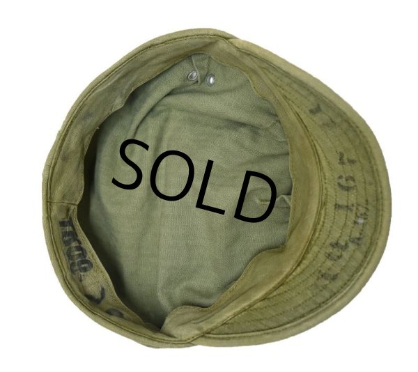 画像4: 50's【米軍実物】【ビンテージ】【U.S.ARMY】【HBTキャップ】【58.5cm程度】  (4)
