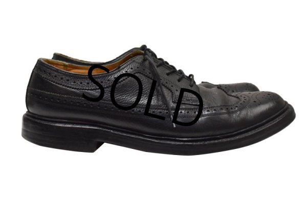 画像3: 【ビンテージ】【フローシャイム】【インペリアル】【ブラック】【ウィングチップシューズ】【8E】【26cm程度】  (3)
