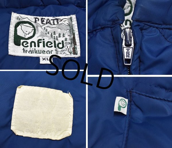 画像2: 【USA製】【ビンテージ】【Penfield】【ペンフィールド】【紺】【ダウンベスト】【サイズＸＬ】  (2)