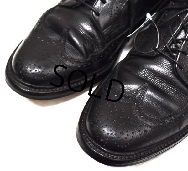 画像4: 【ビンテージ】【フローシャイム】【インペリアル】【ブラック】【ウィングチップシューズ】【8E】【26cm程度】  (4)