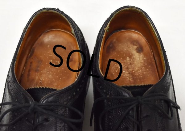 画像6: 【ビンテージ】【フローシャイム】【インペリアル】【ブラック】【ウィングチップシューズ】【8E】【26cm程度】  (6)