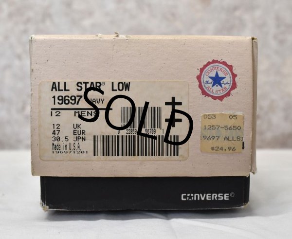 画像9: 90's【箱付き】ビンテージ【USA製】【コンバース】converse【オールスター】【ネイビー】【サイズ12】  (9)