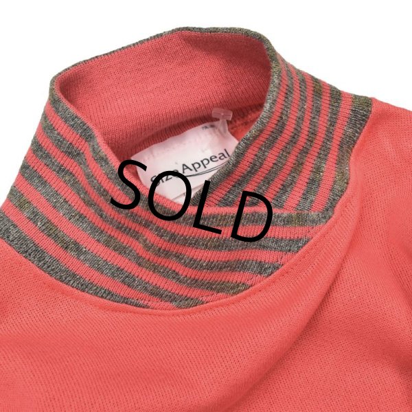 画像2: 【デッドストック】【USA製】【size appeal】【ピンク】【リブボーダー】【スウェット】【サイズ2X】レディース古着  (2)