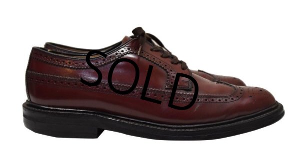 画像3: 【USA製】【ビンテージ】【HANOVER】【ハノーバー】赤茶【ウィングチップ】【8 DB】【26cm程度】  (3)
