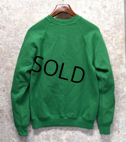 画像3: 90's【デッドストック】【USA製】【ビンテージ】90's【Tultex】タルテックス【緑】グリーン【スウェット】【サイズS】  (3)
