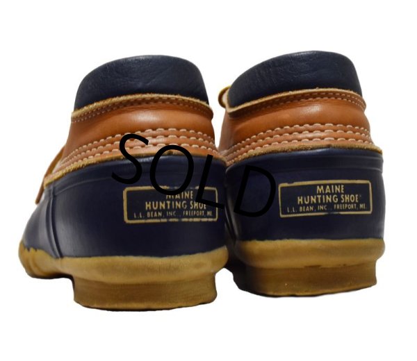 画像5: 【USA製】【L.L.bean】【ネイビー】ラバーモカシン【ビーンブーツ】【サイズ 7LM】【24cm程度】  (5)