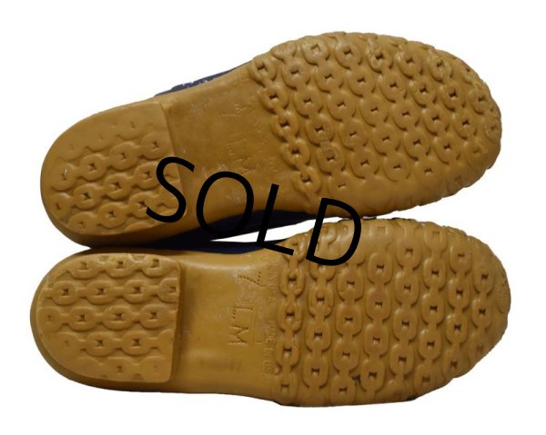 画像4: 【USA製】【L.L.bean】【ネイビー】ラバーモカシン【ビーンブーツ】【サイズ 7LM】【24cm程度】  (4)