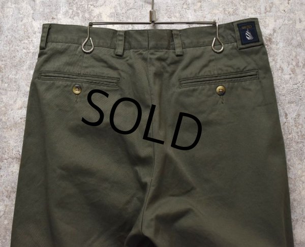 画像6: 【nautica】【ノーティカ】【ライトグリーン】【２タックコットンパンツ】【２タックコットンスラックス】【32X32】  (6)