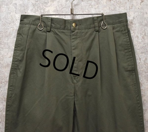 画像5: 【nautica】【ノーティカ】【ライトグリーン】【２タックコットンパンツ】【２タックコットンスラックス】【32X32】  (5)