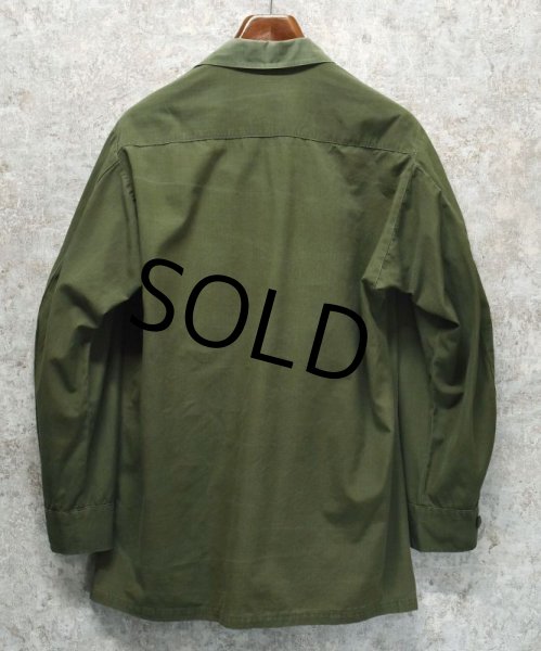 画像3:  60's【ビンテージ】【米軍実物】U.S.ARMY【リップストップ】【ジャングルファティーグシャツ】【ファティーグジャケット】【M-long】  (3)