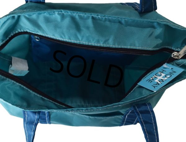 画像5: 【ビンテージ】【L.L.bean】【L.L.ビーン】【ターコイズx水色】【ナイロントートバッグ】  (5)