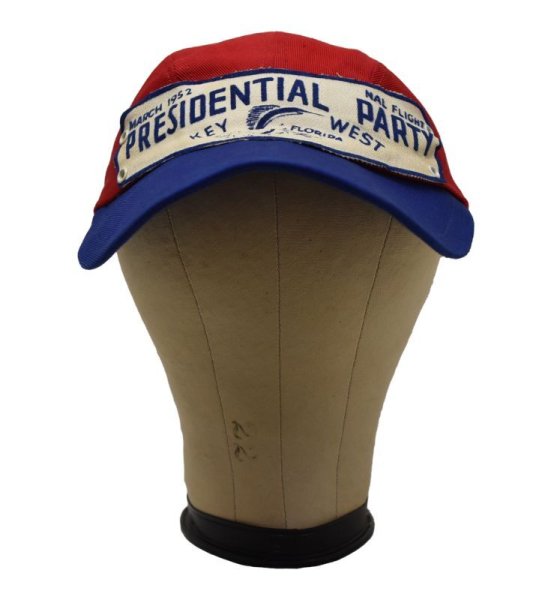 画像4: 【50’s】【ビンテージ】【PRESIDENTIAL PARTY】【赤x青】【ロングビルキャップ】  (4)